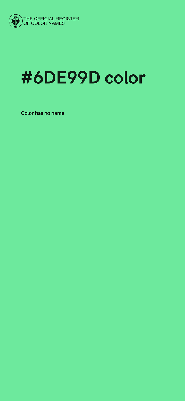 #6DE99D color image