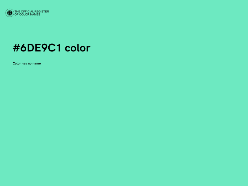 #6DE9C1 color image