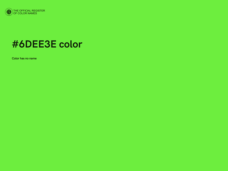 #6DEE3E color image