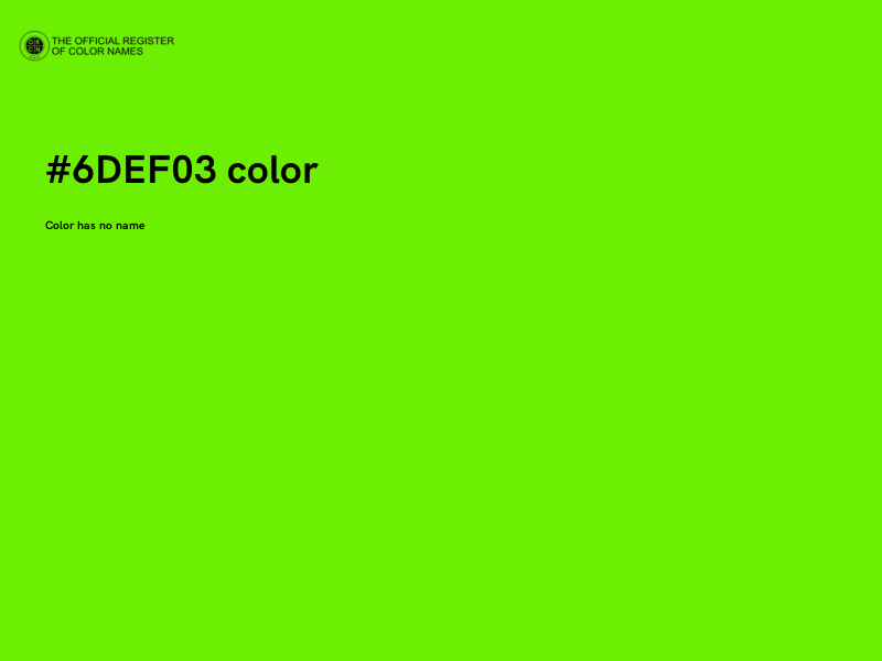 #6DEF03 color image