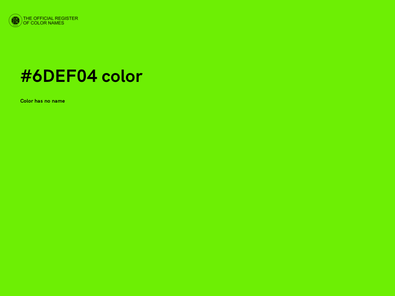 #6DEF04 color image