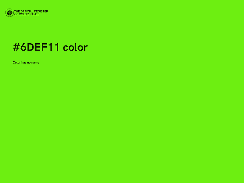 #6DEF11 color image