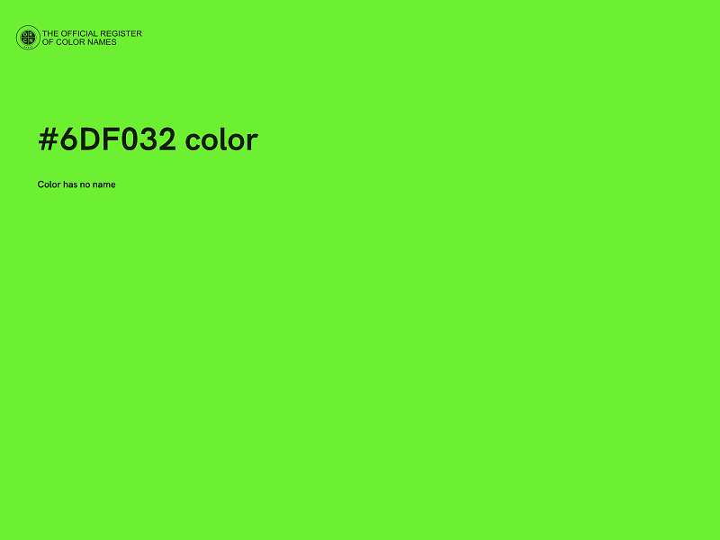 #6DF032 color image