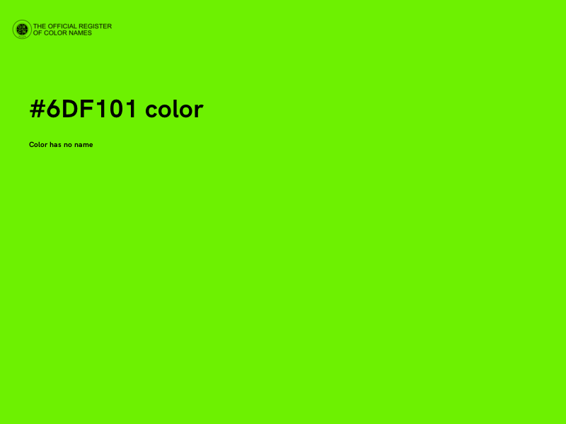 #6DF101 color image