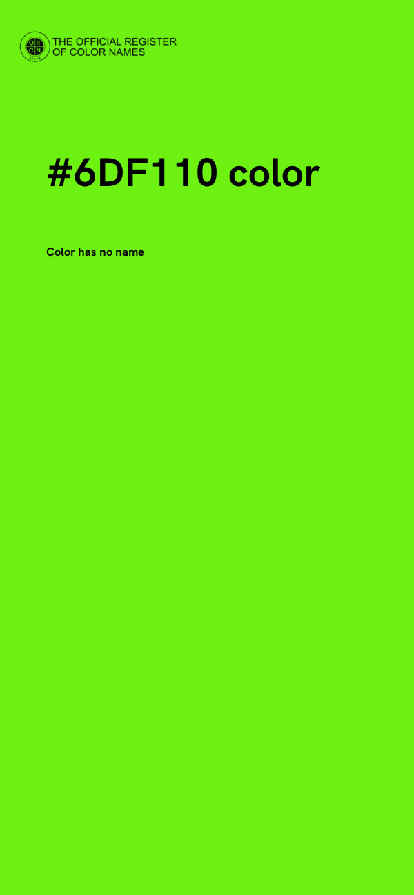 #6DF110 color image