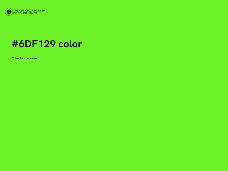 #6DF129 color image