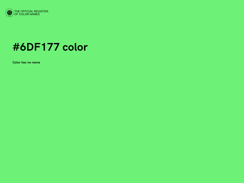 #6DF177 color image