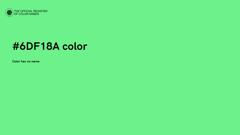 #6DF18A color image