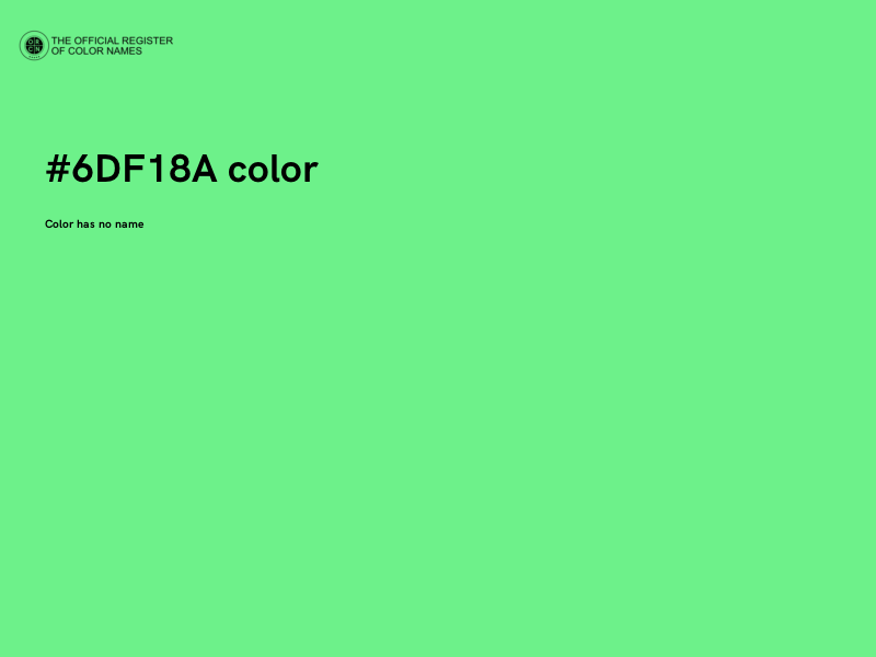 #6DF18A color image