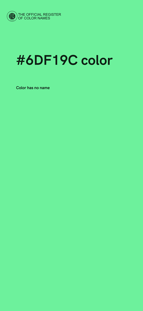 #6DF19C color image