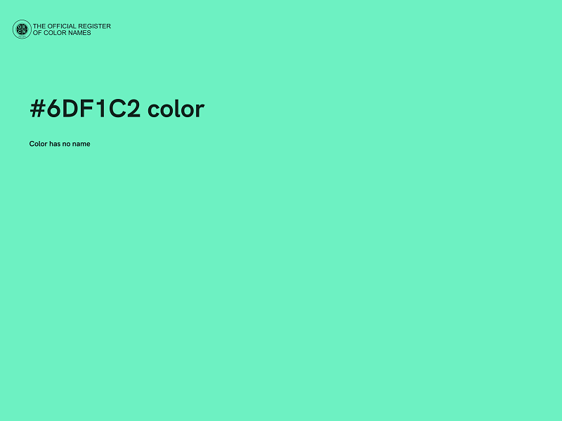 #6DF1C2 color image