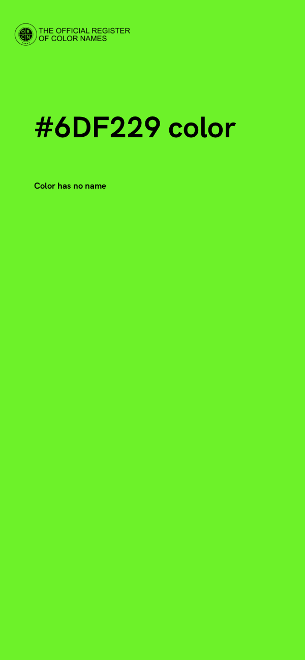 #6DF229 color image