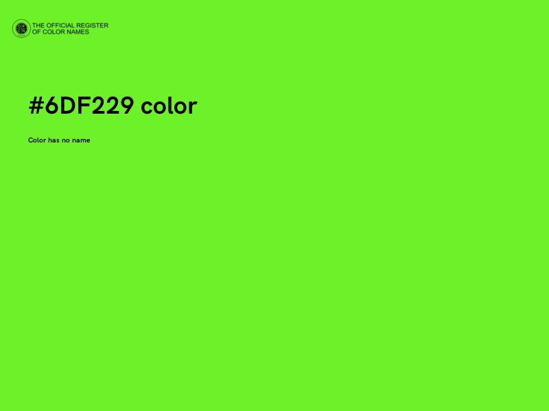 #6DF229 color image