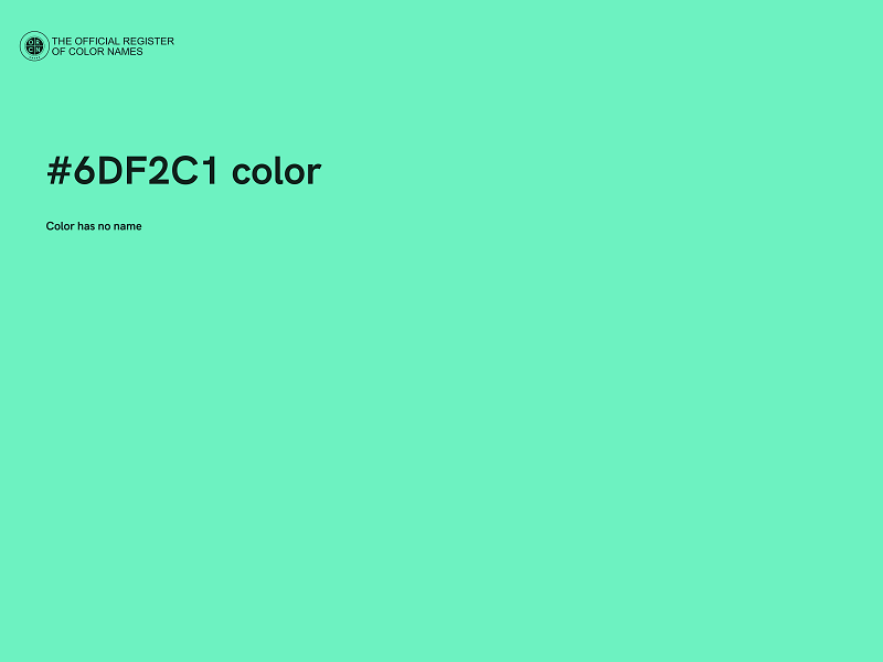 #6DF2C1 color image