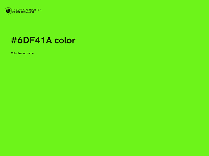 #6DF41A color image