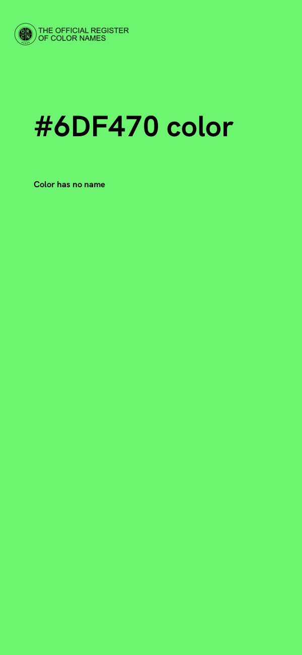 #6DF470 color image