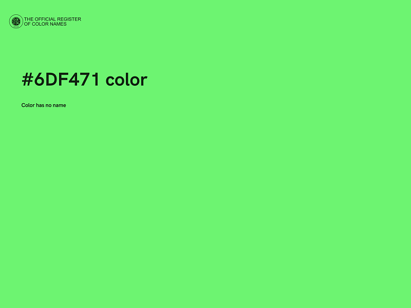 #6DF471 color image