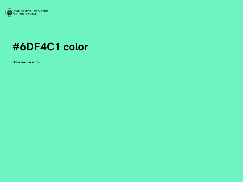 #6DF4C1 color image