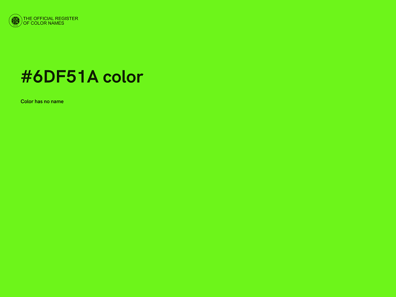 #6DF51A color image