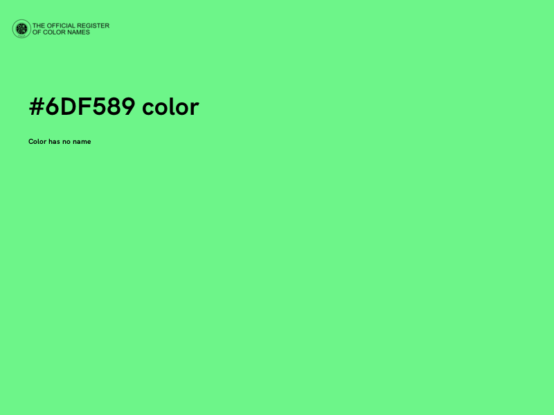 #6DF589 color image