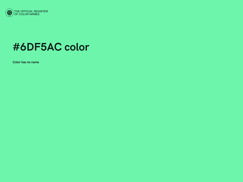 #6DF5AC color image