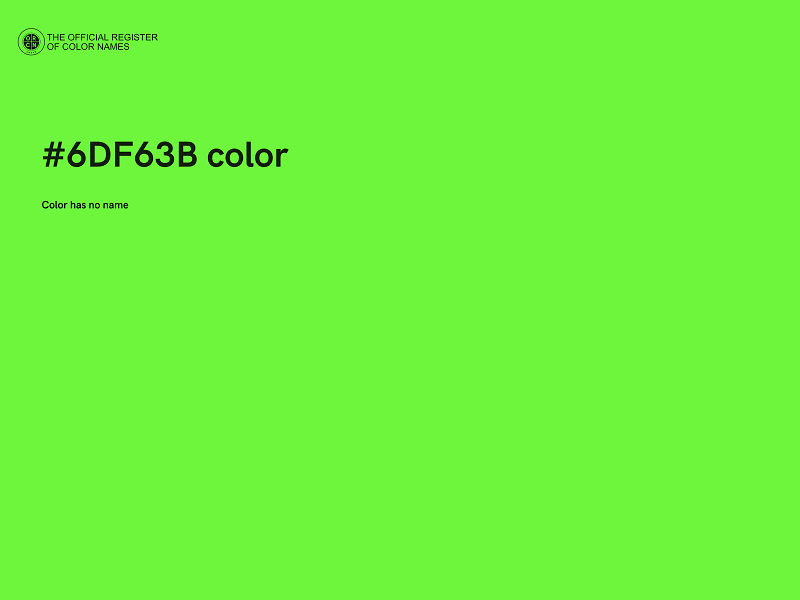 #6DF63B color image
