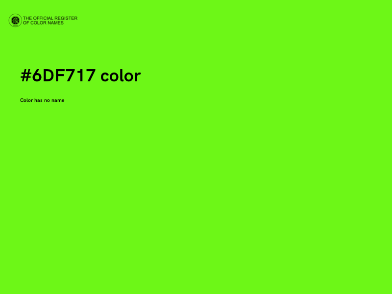 #6DF717 color image