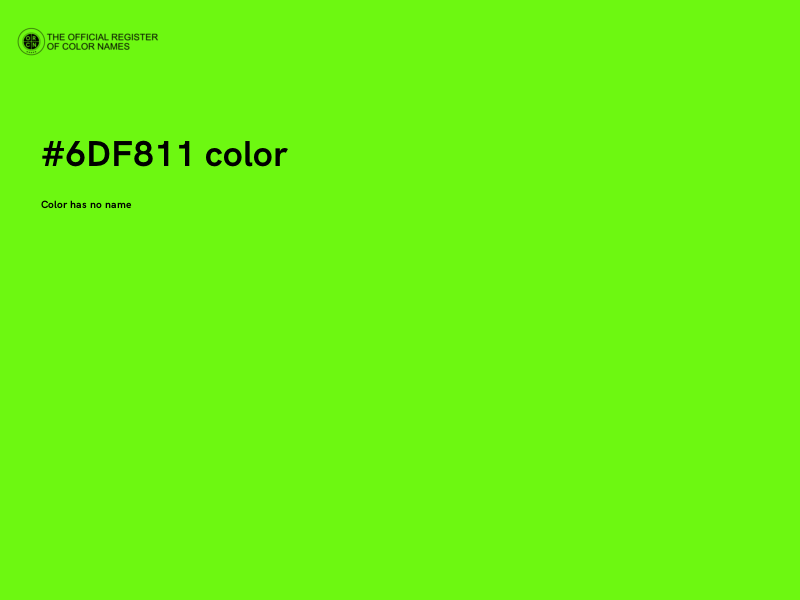 #6DF811 color image