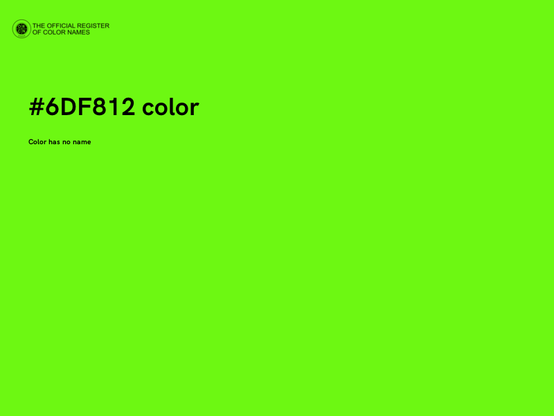 #6DF812 color image