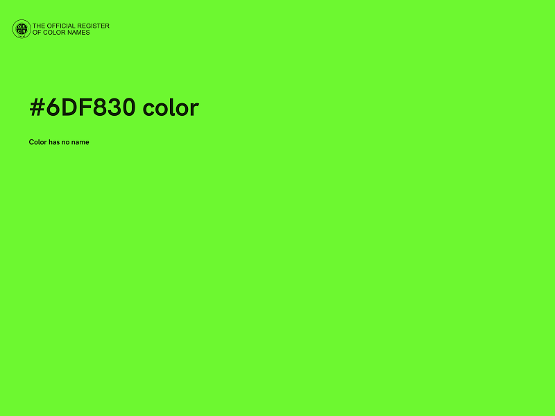 #6DF830 color image