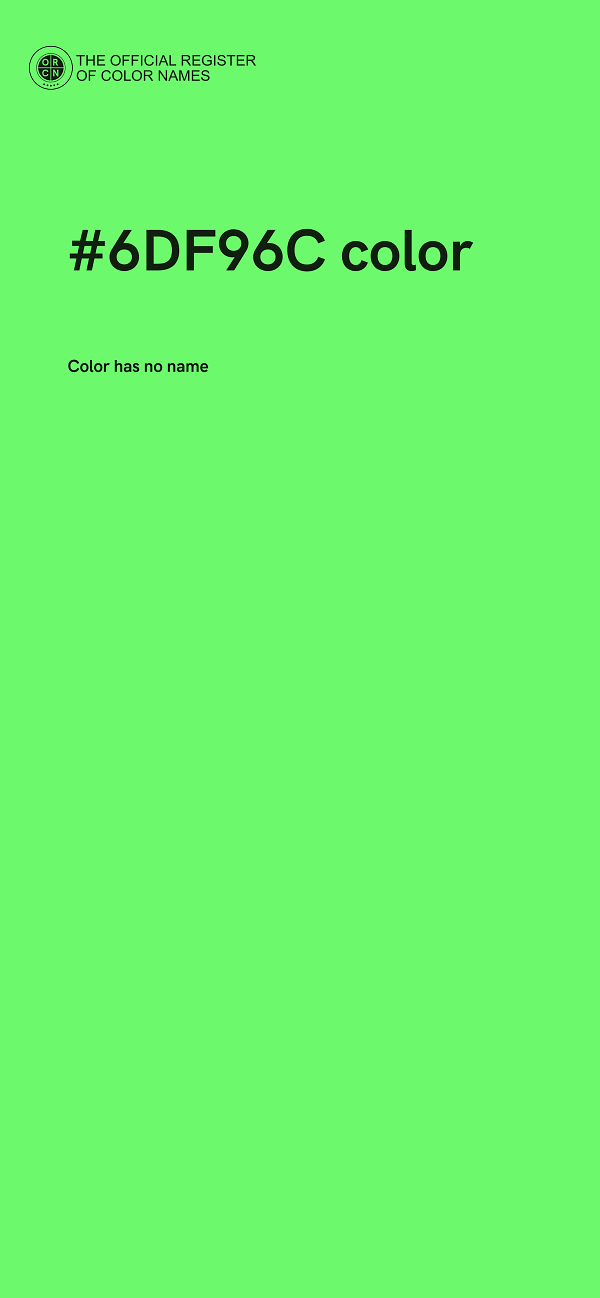 #6DF96C color image