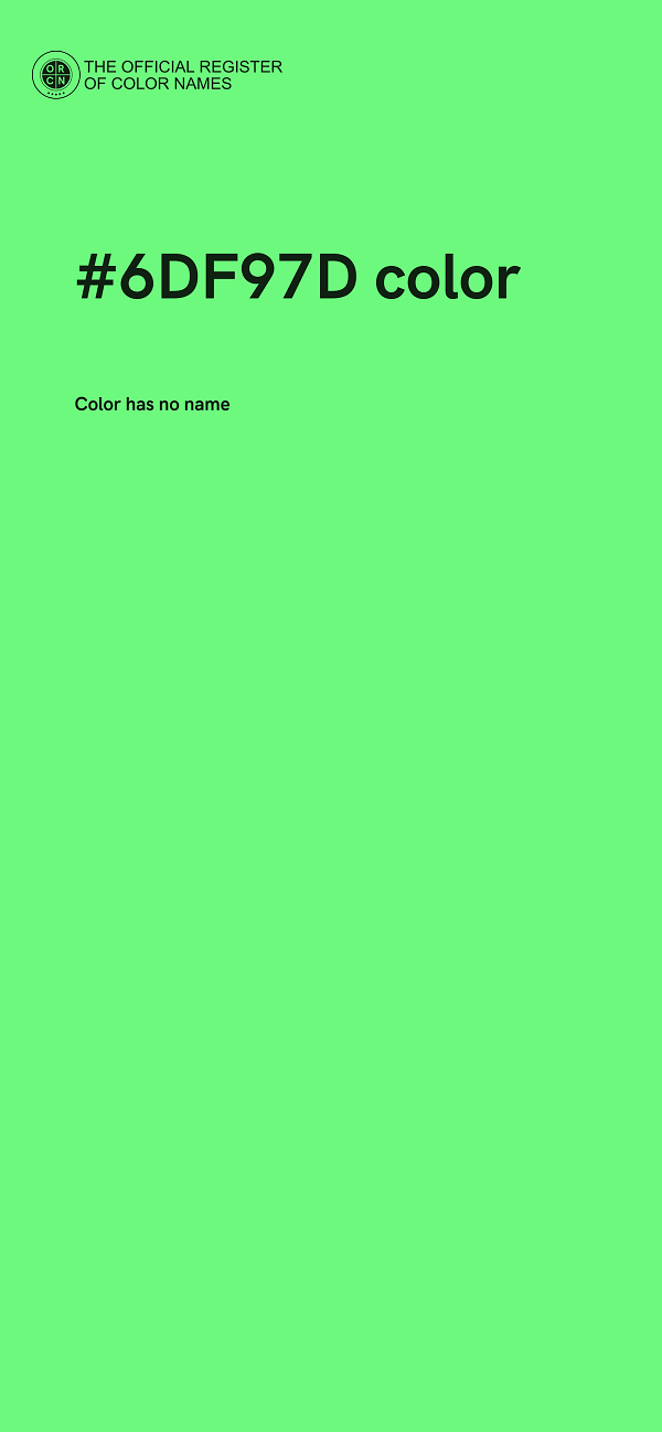 #6DF97D color image