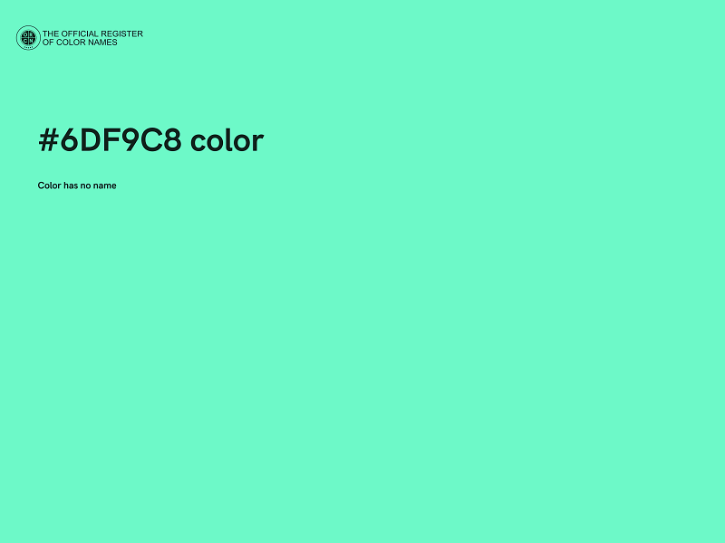 #6DF9C8 color image