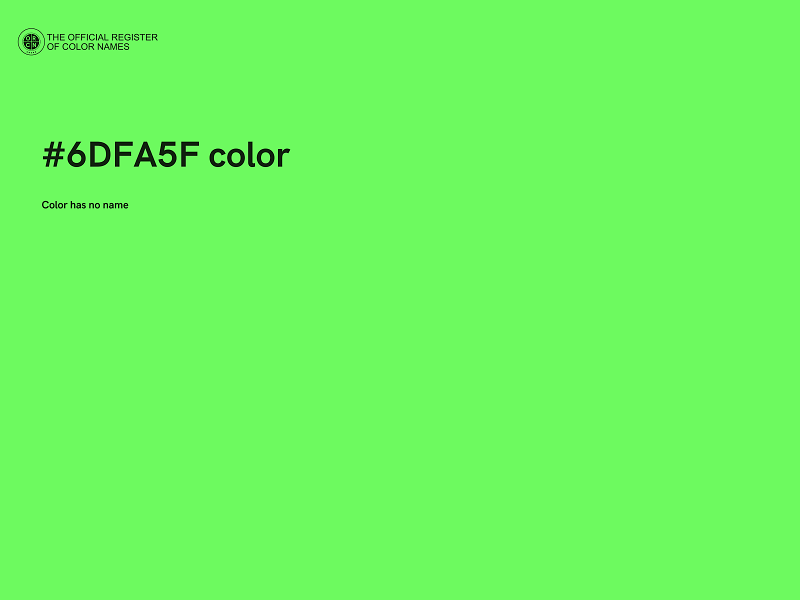 #6DFA5F color image