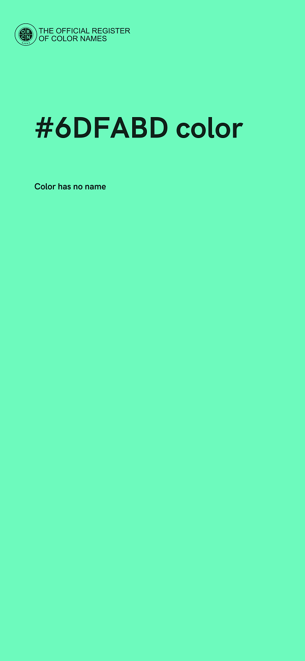 #6DFABD color image