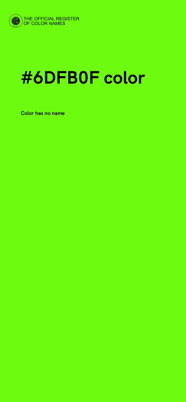 #6DFB0F color image