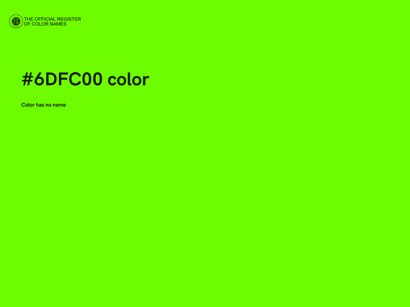 #6DFC00 color image