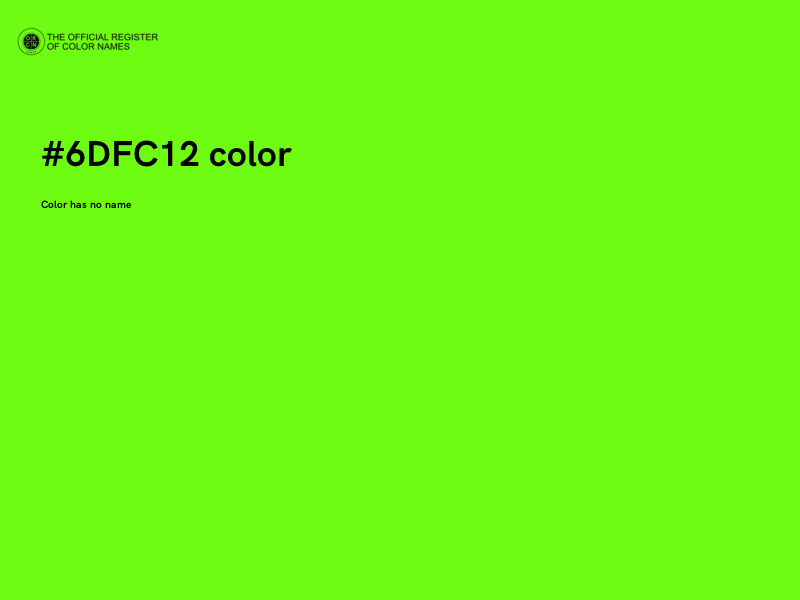 #6DFC12 color image