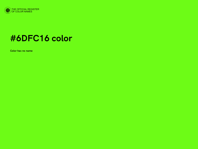#6DFC16 color image