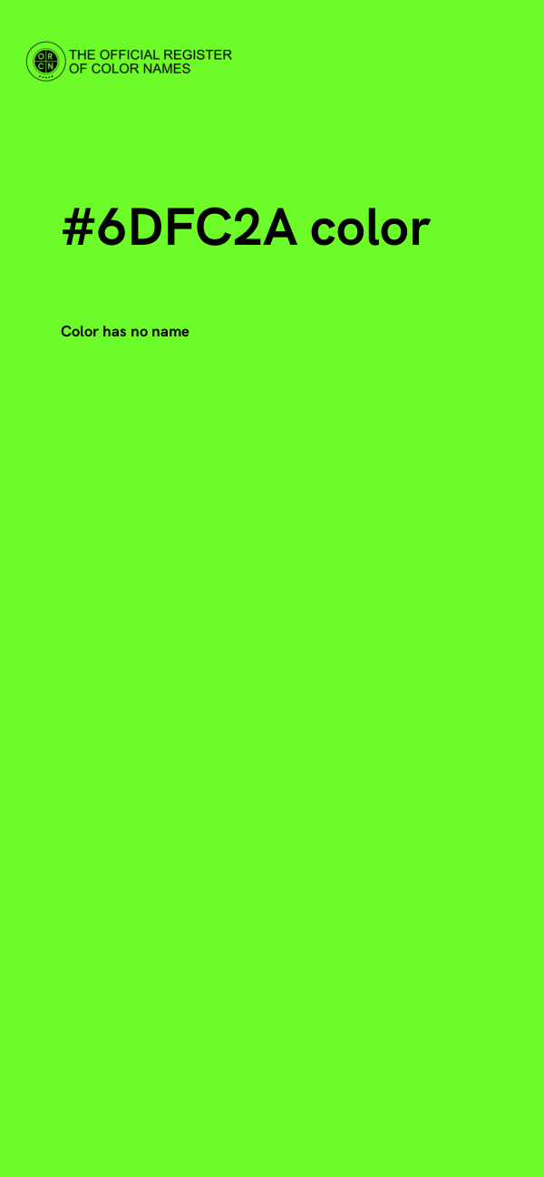 #6DFC2A color image