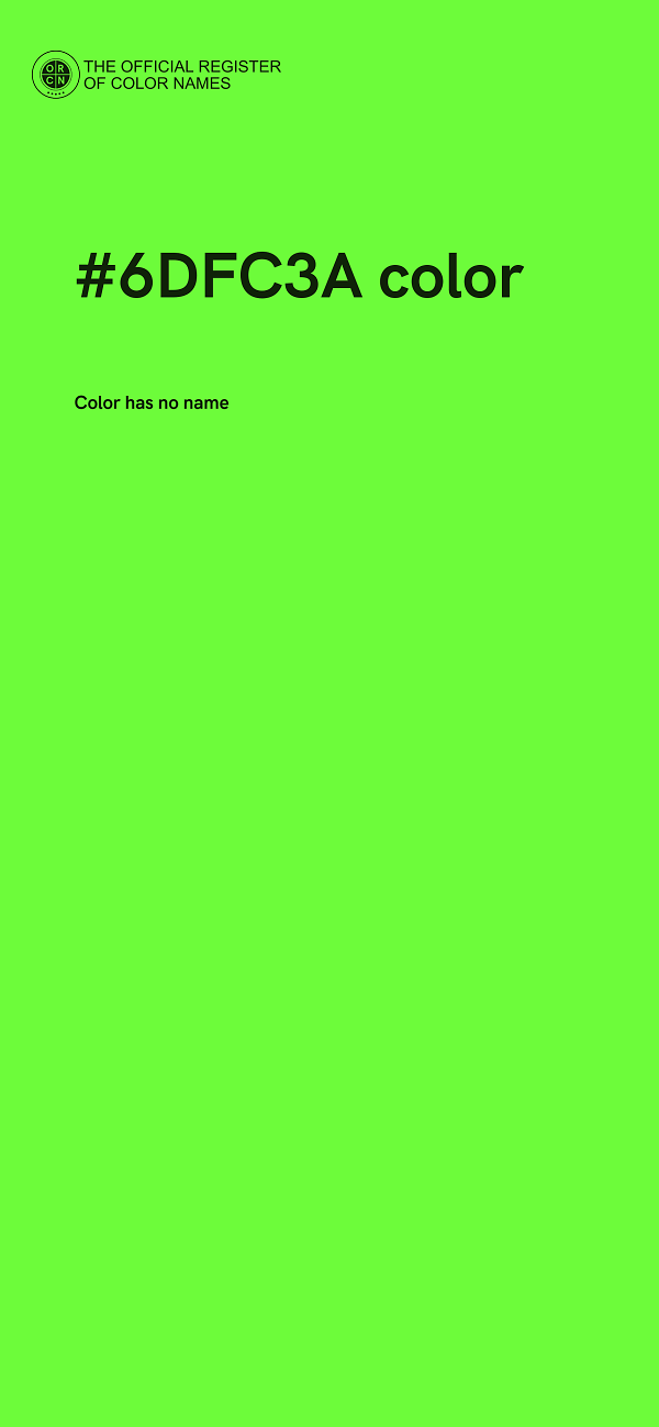 #6DFC3A color image