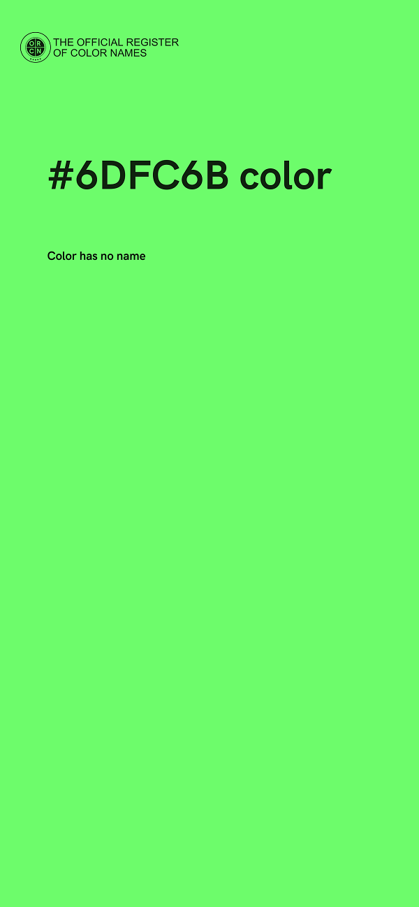 #6DFC6B color image