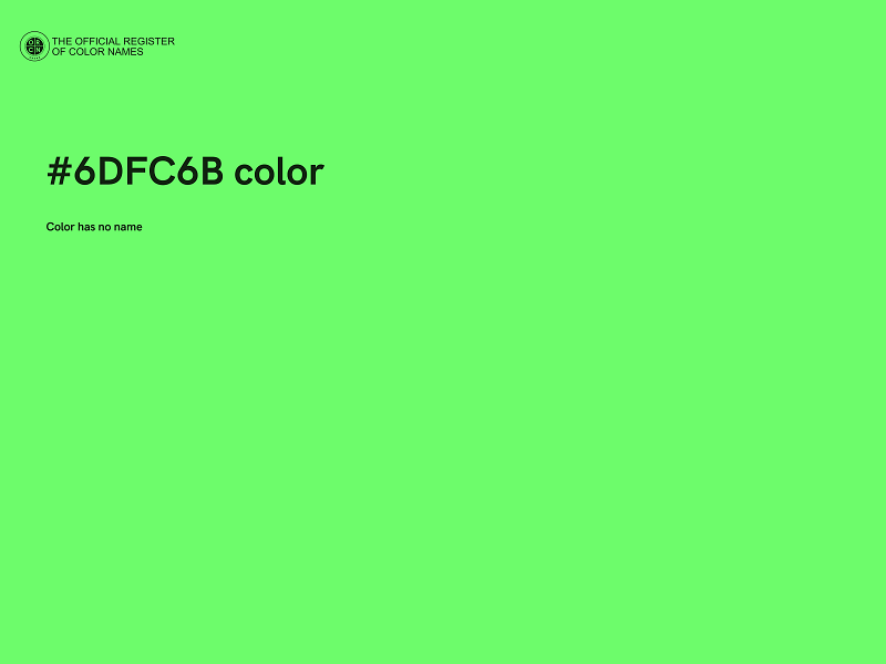 #6DFC6B color image