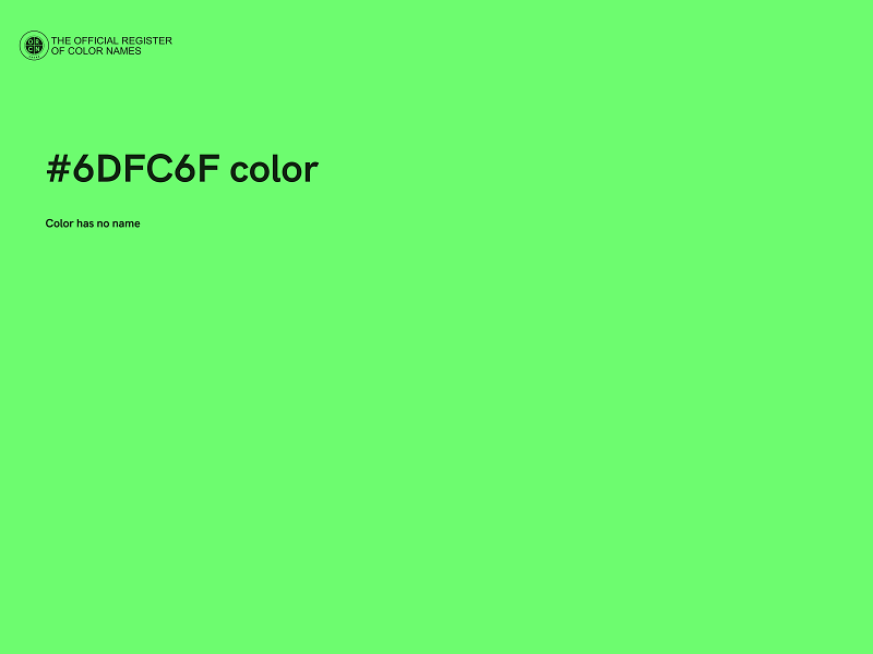 #6DFC6F color image