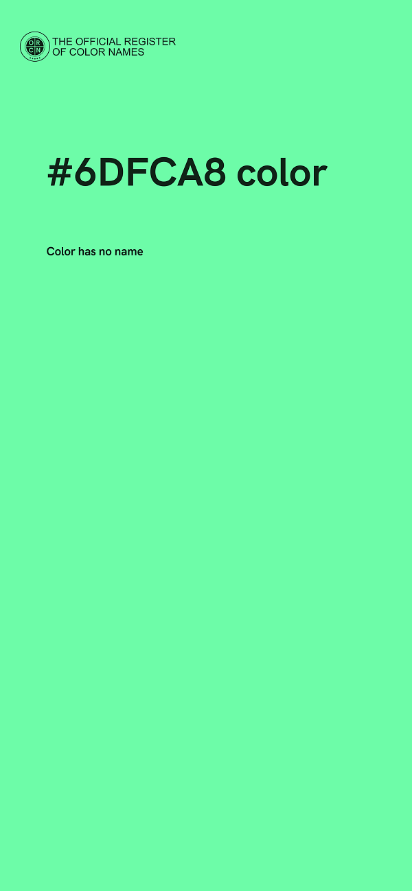 #6DFCA8 color image
