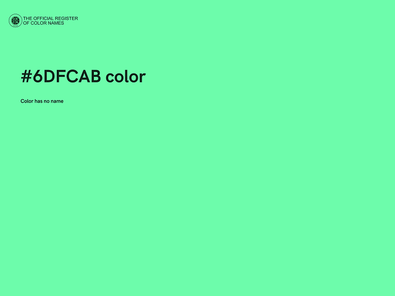 #6DFCAB color image