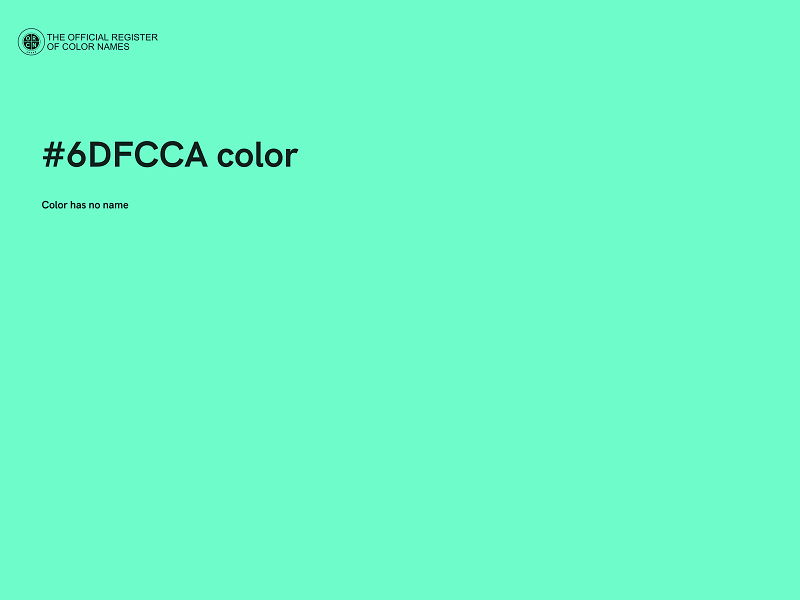 #6DFCCA color image