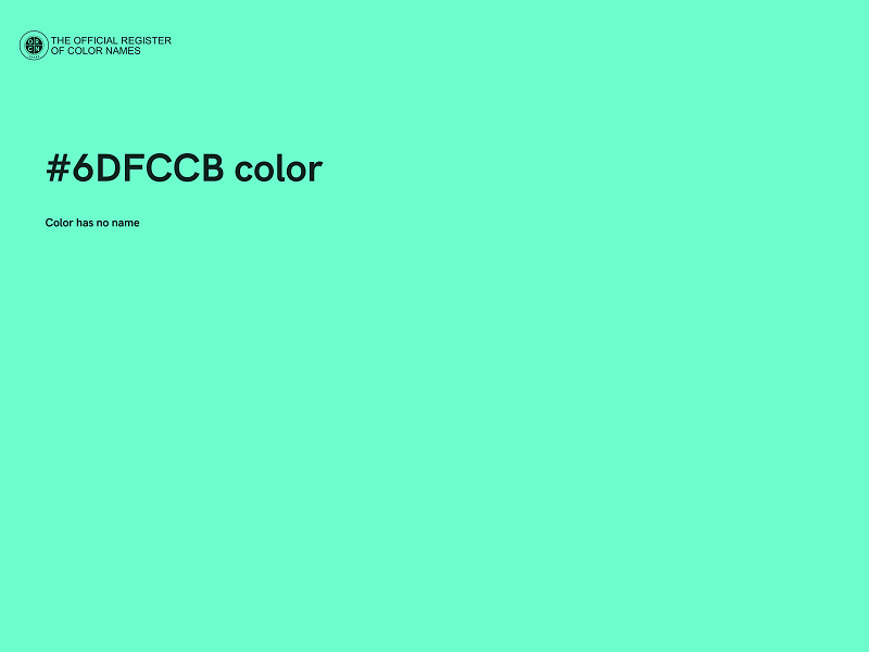 #6DFCCB color image