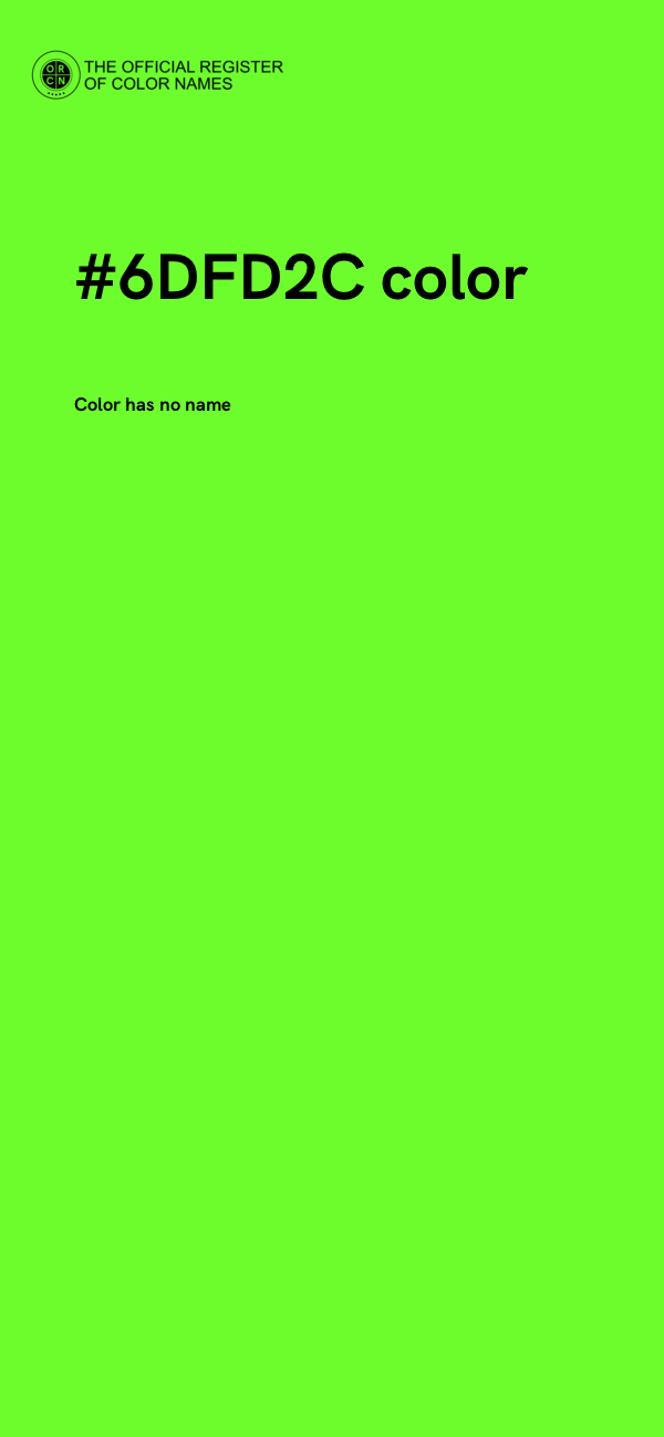 #6DFD2C color image