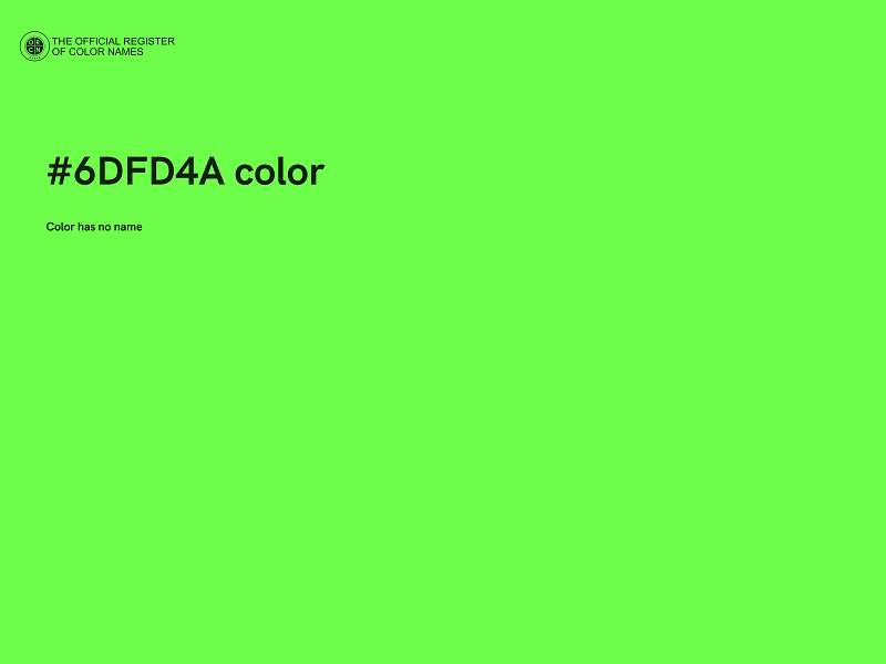 #6DFD4A color image